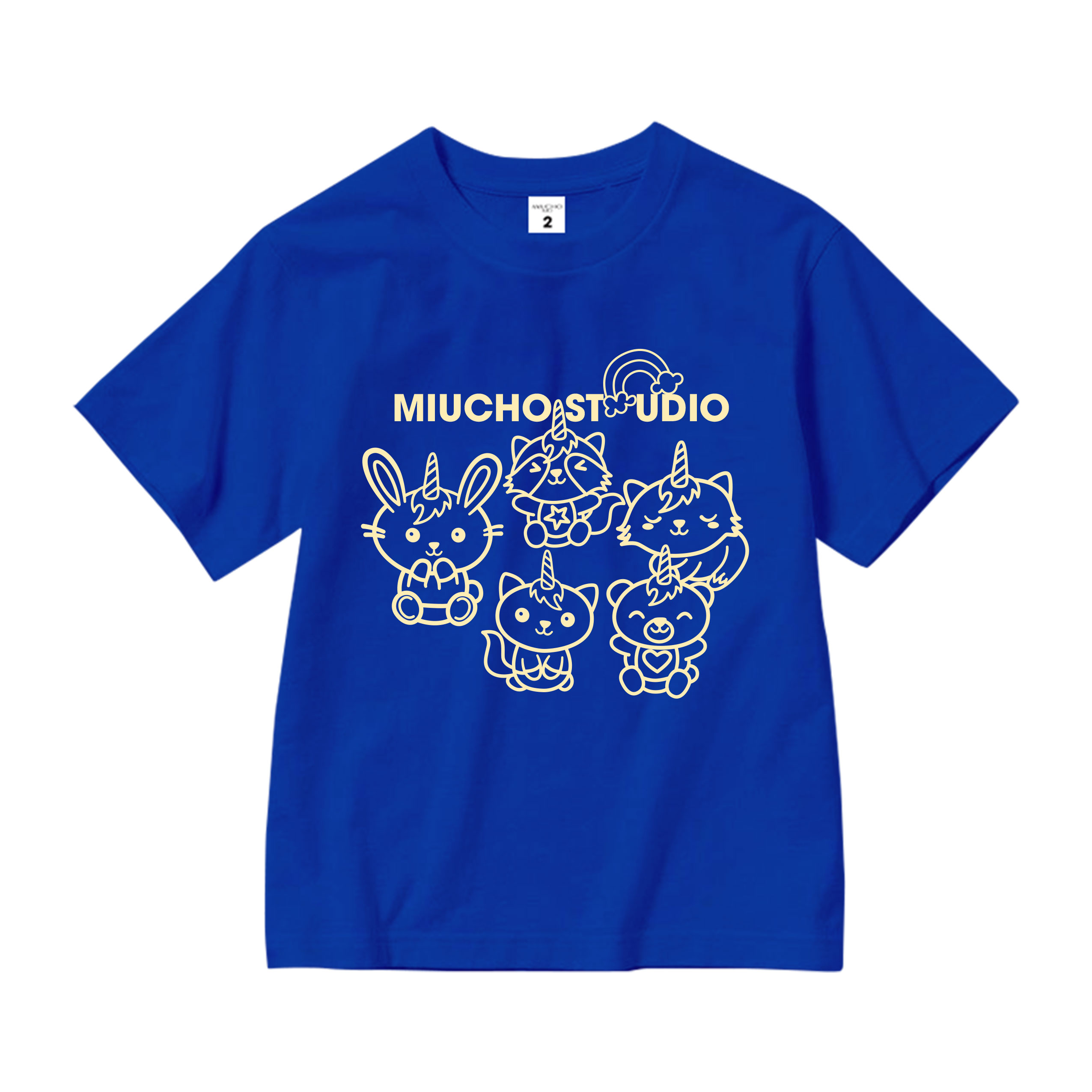 Áo thun bé gái form rộng dễ thương chất vải cotton thoáng mát AED1522 Miucho Kid in artwork_thumbnail_11