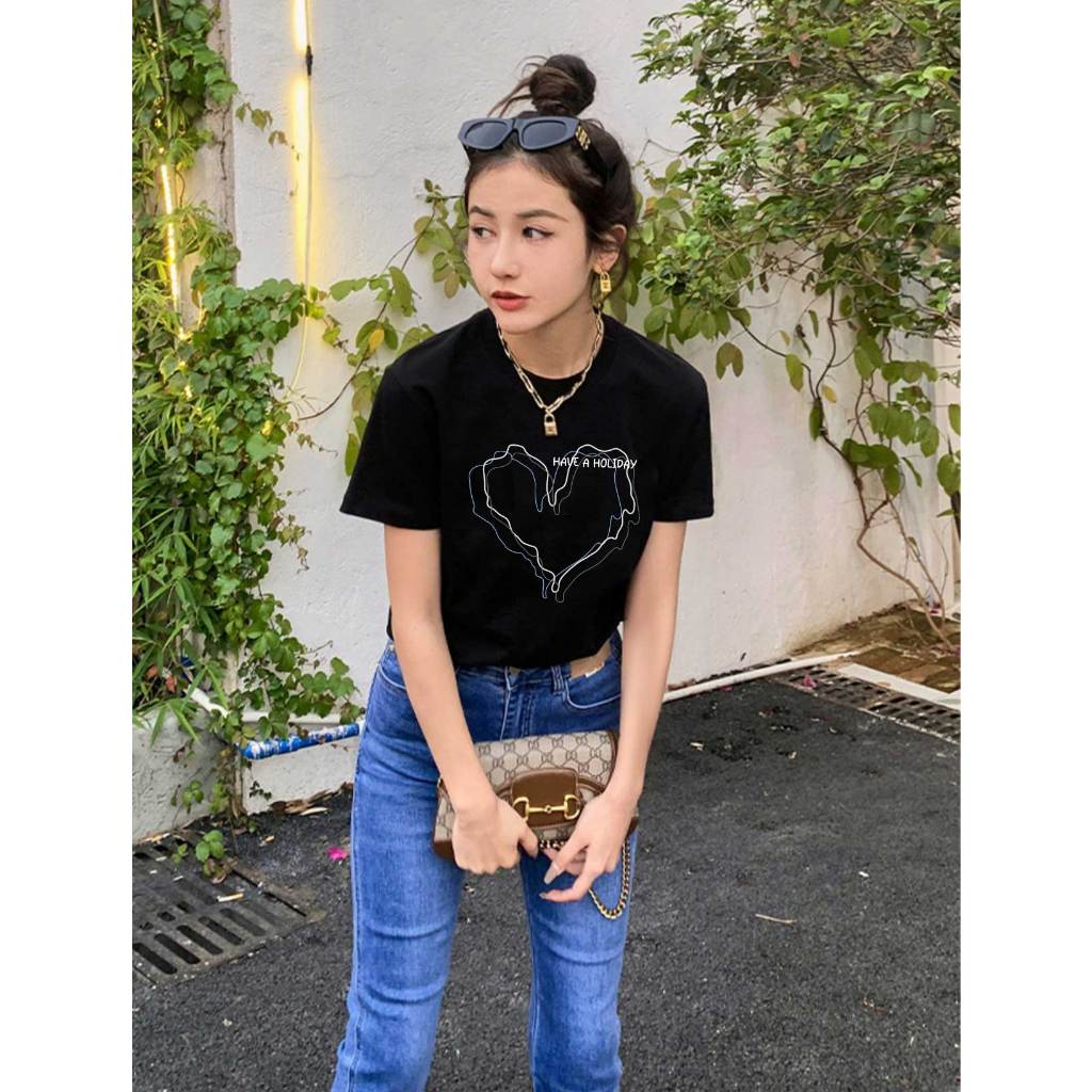 Áo thun nữ đẹp dễ phối đồ form vừa regular ARD930 Miucho Chic in mix_thumbnail_4