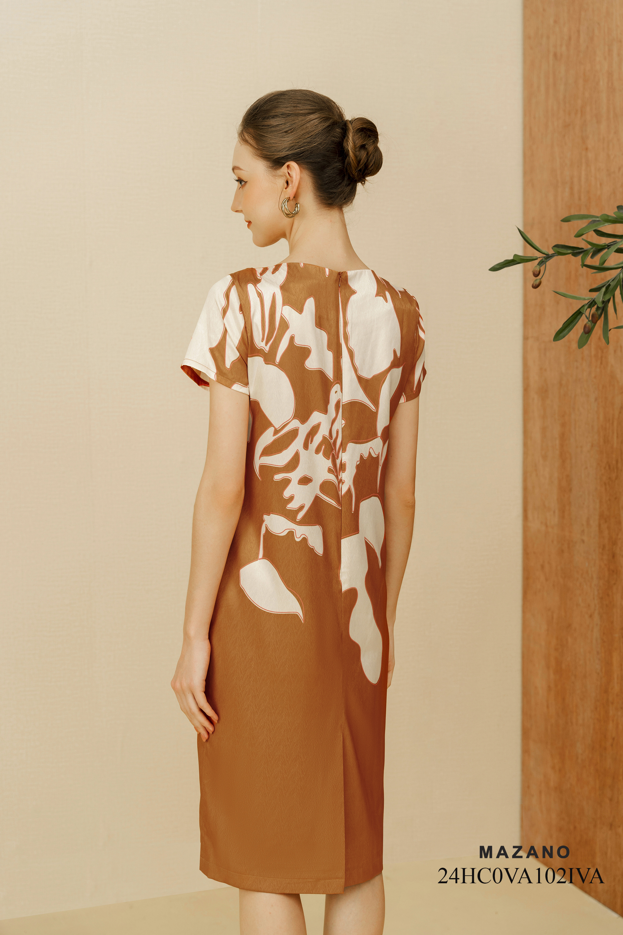 Đầm suông in họa tiết sang trọng- Đầm mẫu 1_thumbnail_4