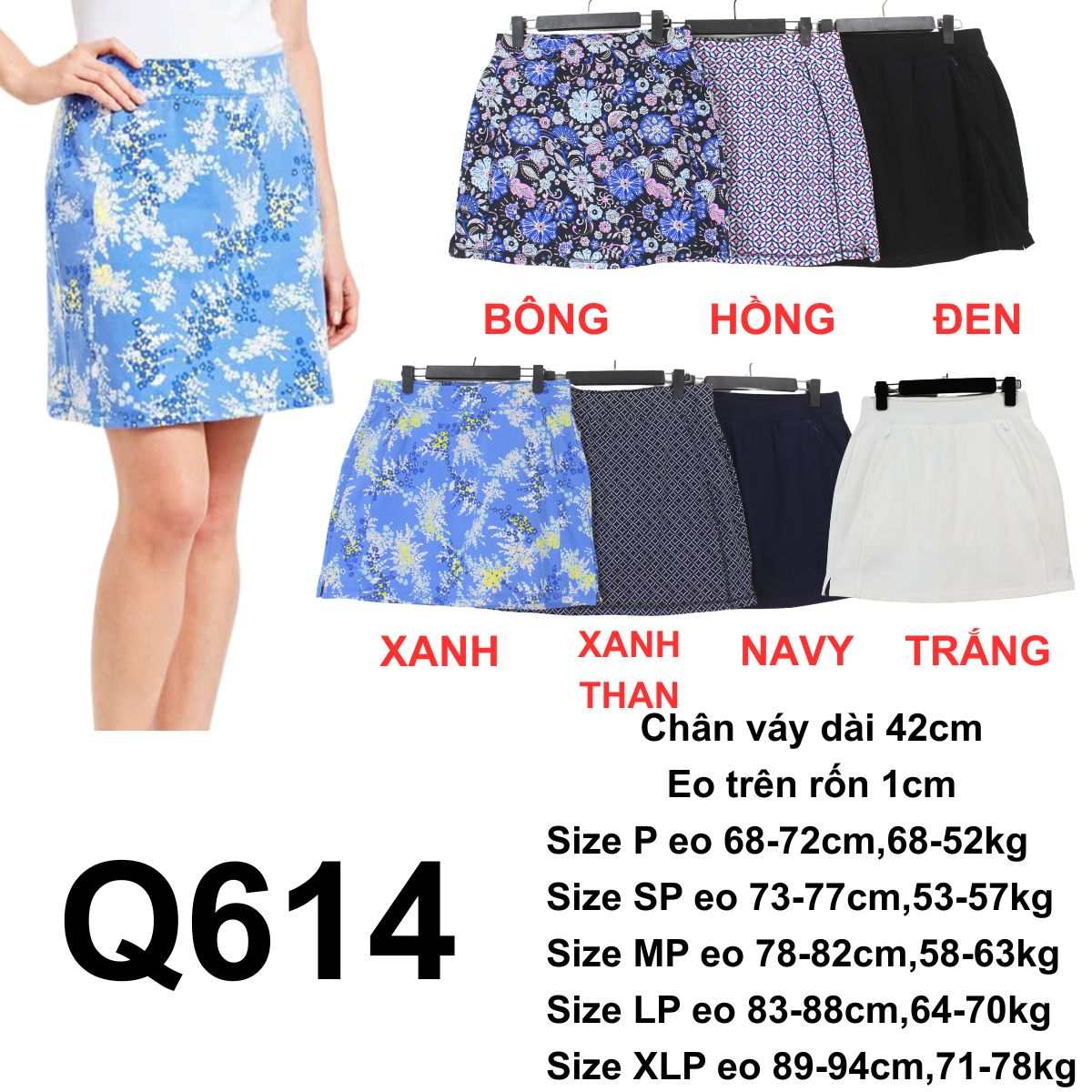 Q614 - CHÂN VÁY THỂ THAO