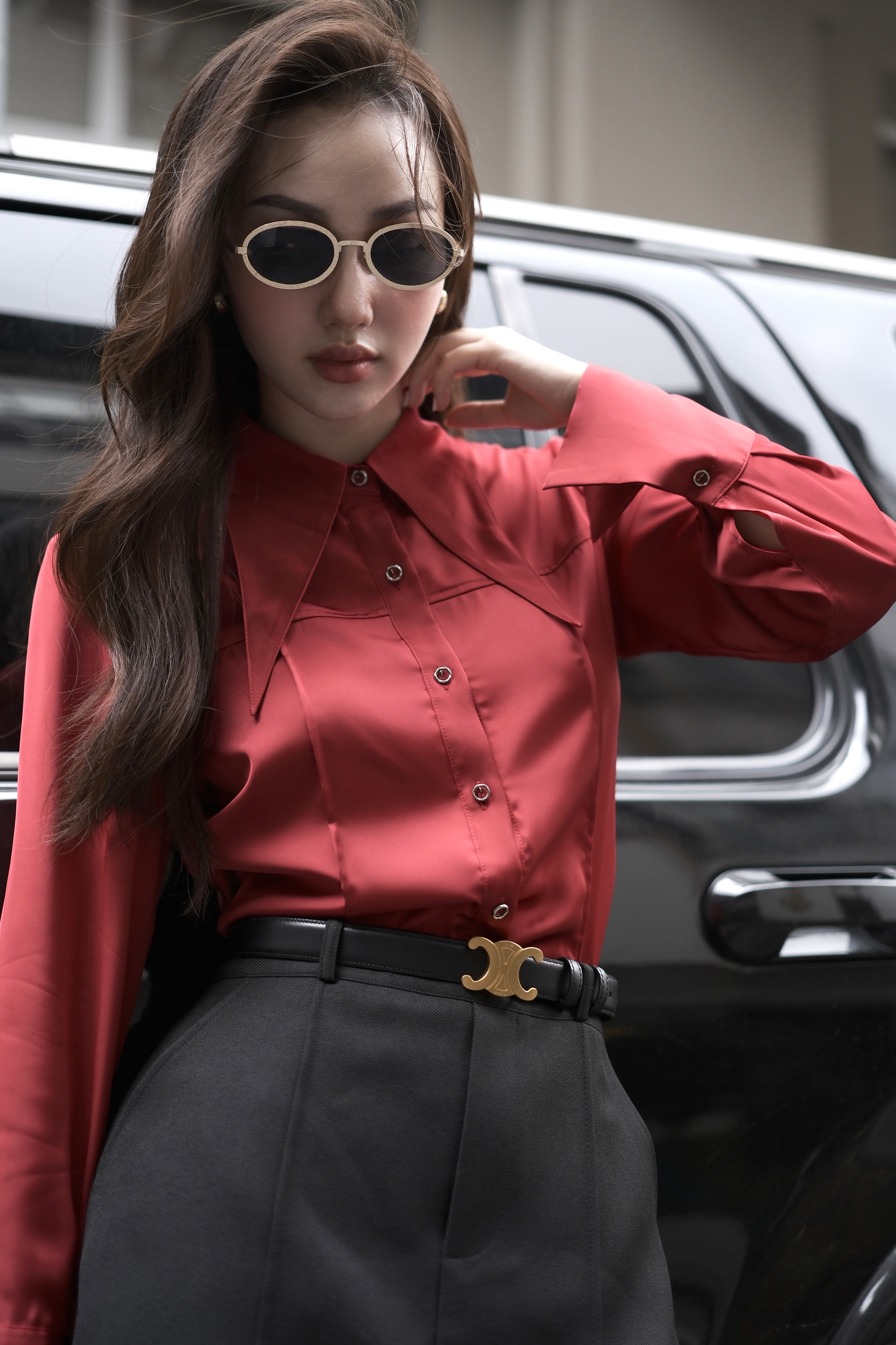 Áo sơ mi lụa bấu ly HAGOO_thumbnail_9