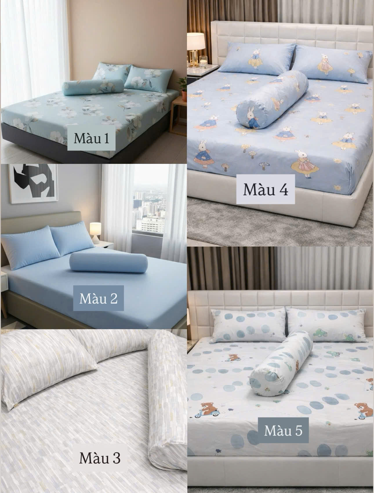 BO GA GIUONG  TENCEL ( 4 món )