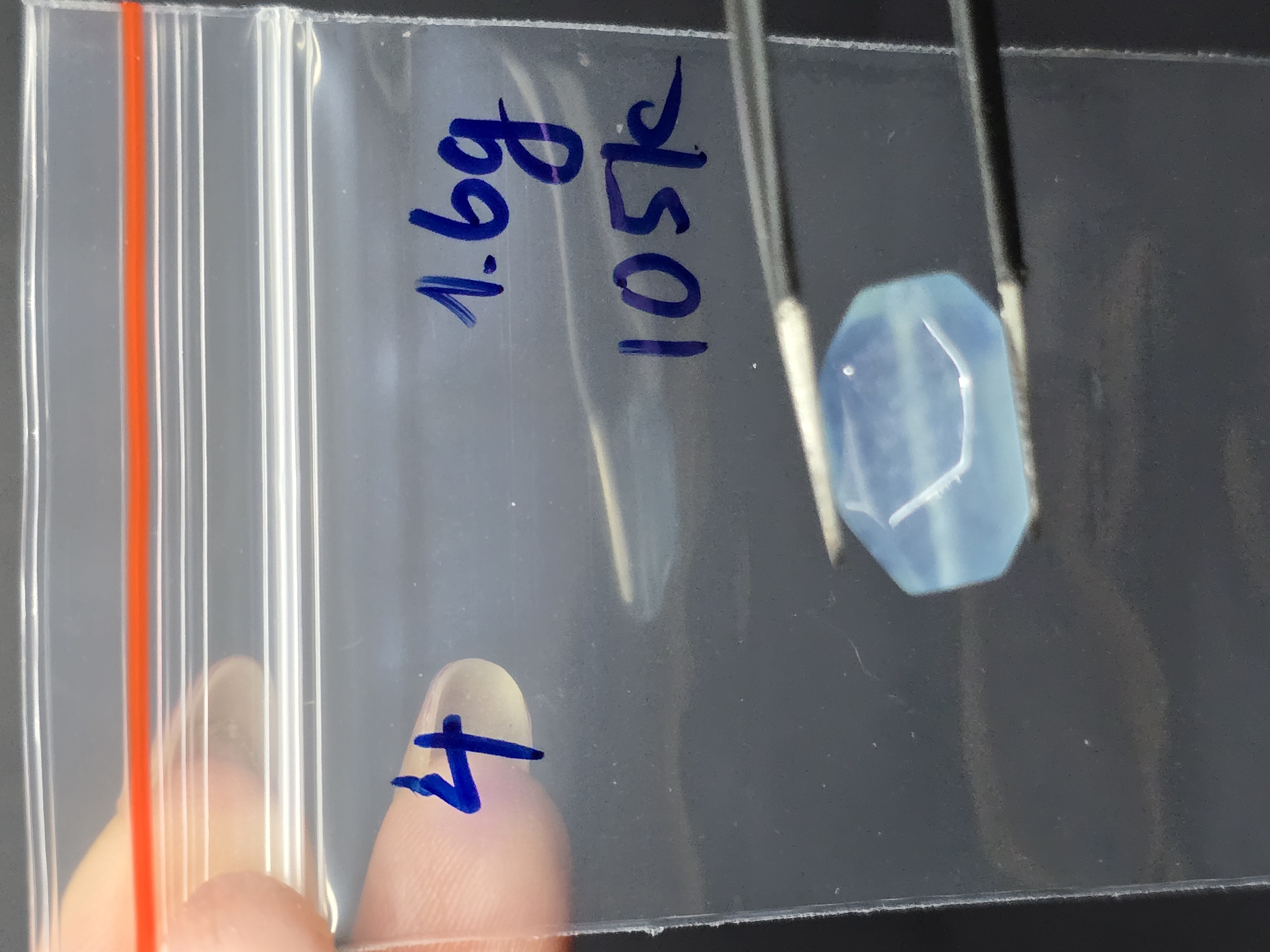 Hạt Lẻ Đá Aquamarine Freeform  (Đã Xỏ Lỗ - Bán Lẻ 1 Viên)_thumbnail_6