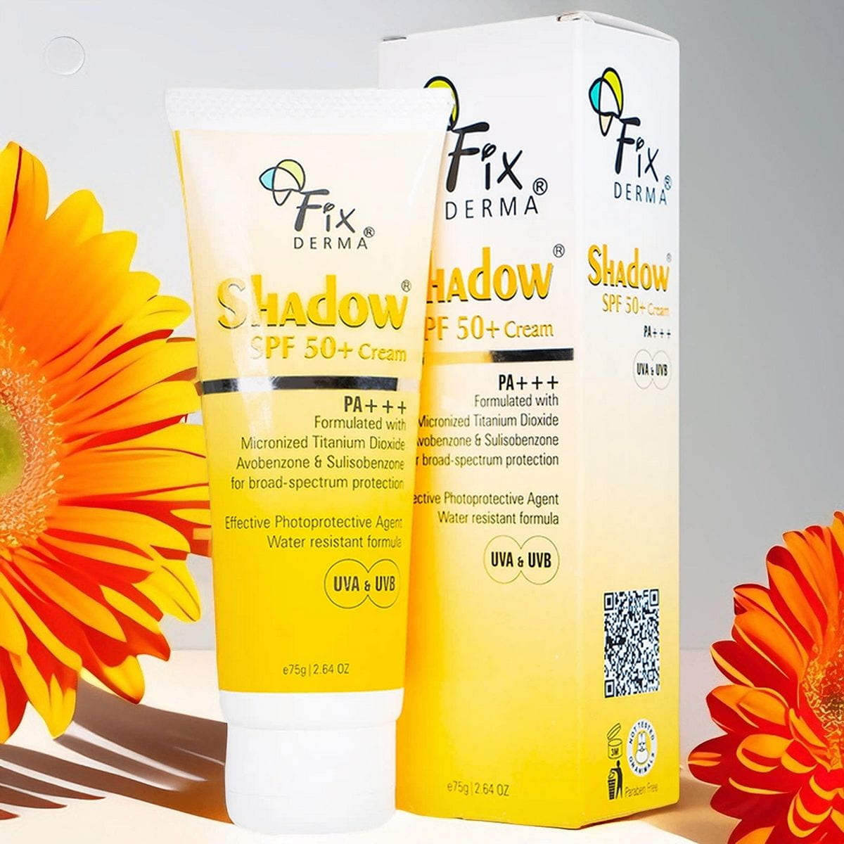 Gel Chống Nắng Fixderma Cho Da Nhờn, Mụn, Nhạy Cảm 75g Shadow SPF 50+ Gel_thumbnail_1