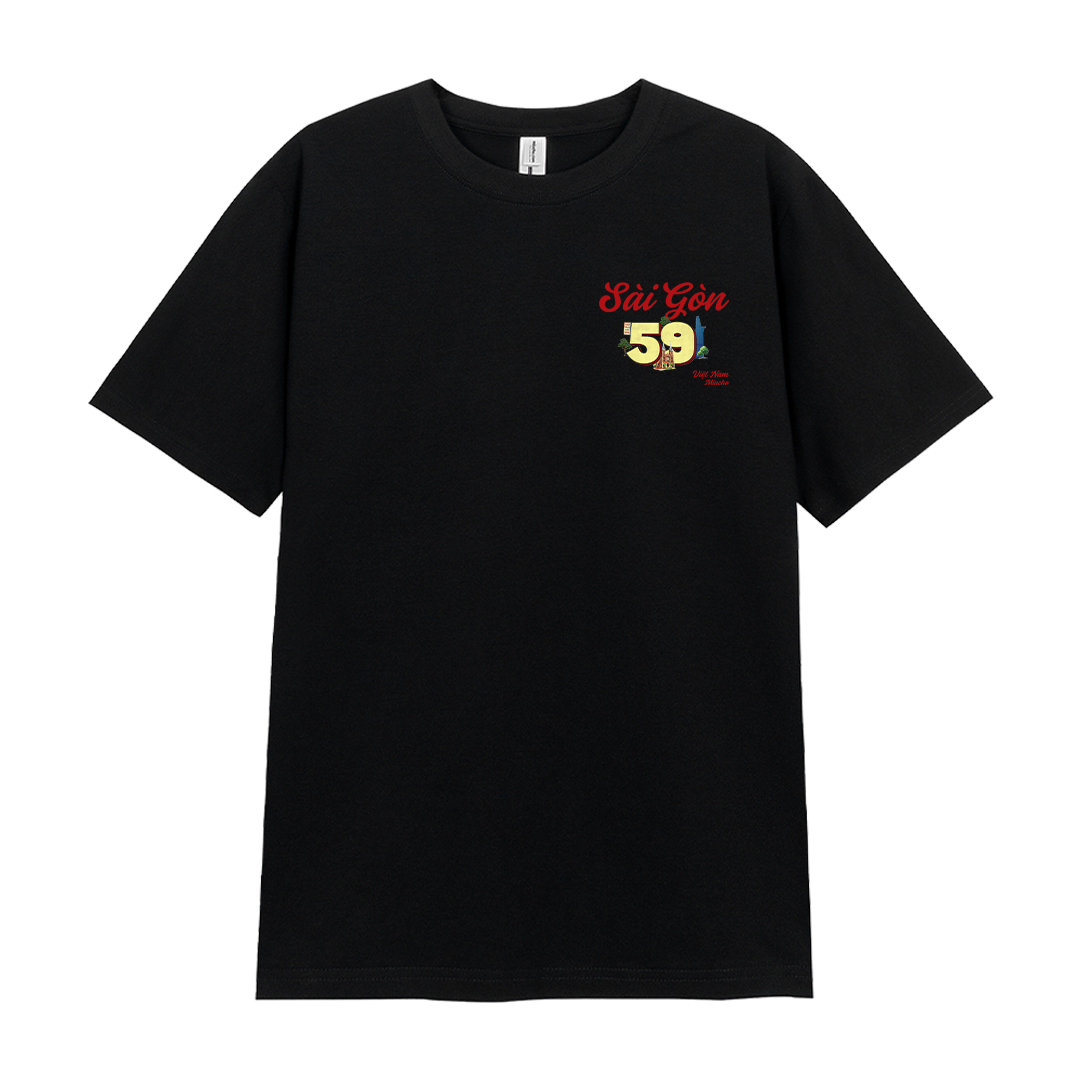 Áo thun nữ du lịch Sài Gòn form vừa regular thoáng mát ARD1282 Miucho Chic in mix_thumbnail_13