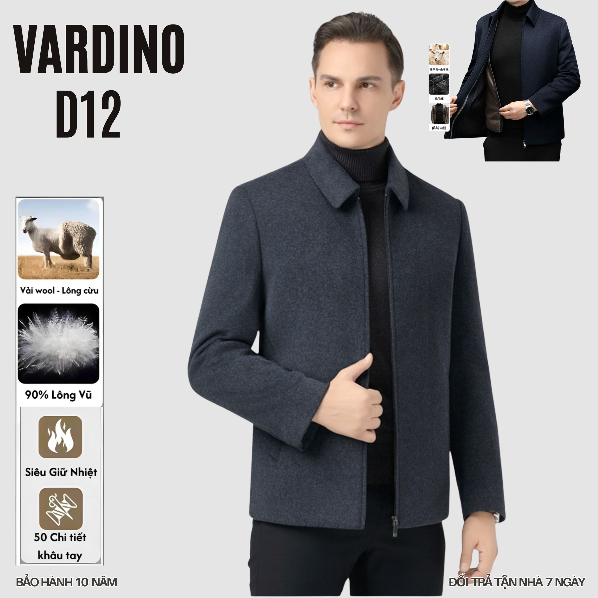 Áo khoác nam VARDINO D12