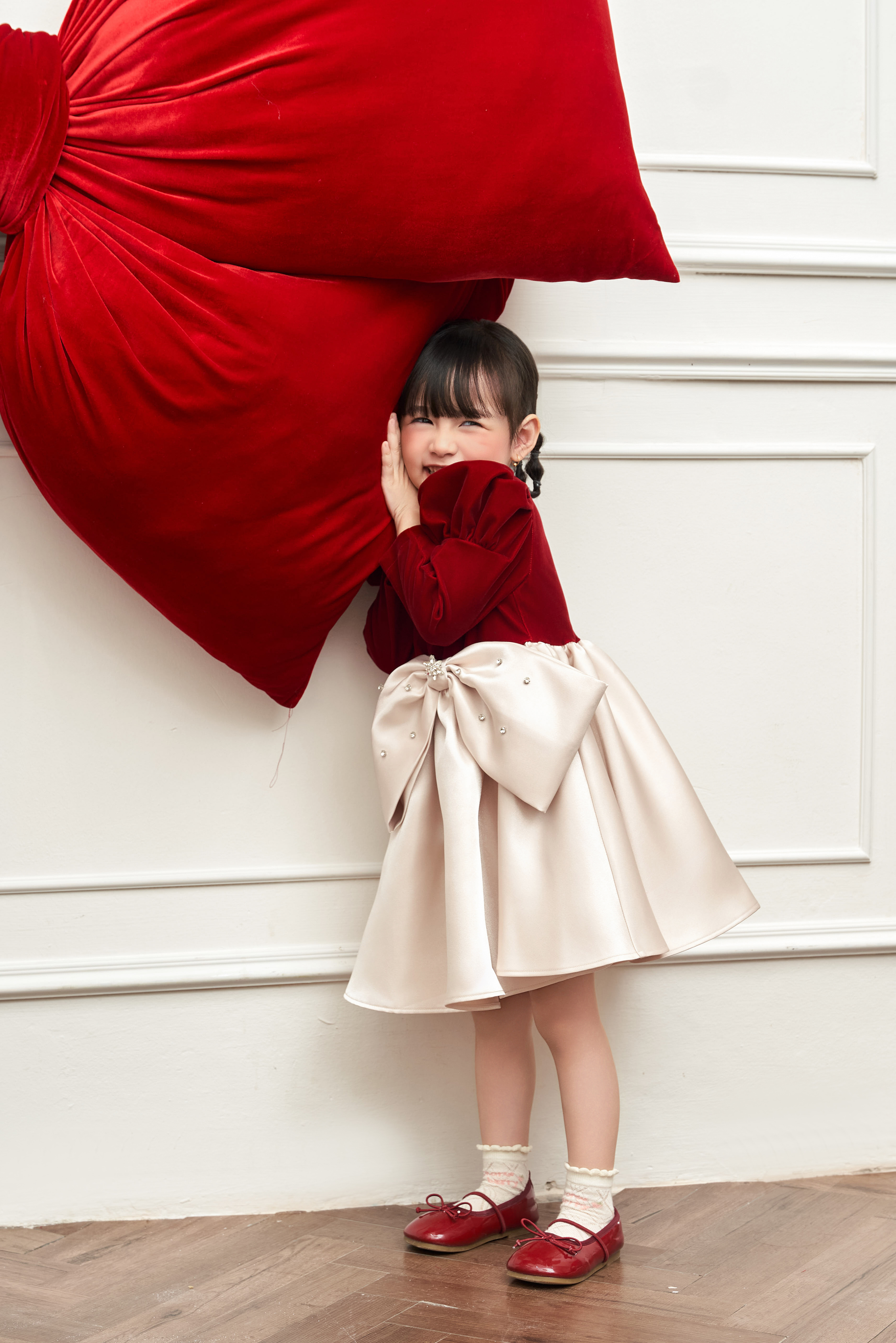 Váy nhung phối màu tùng_thumbnail_2