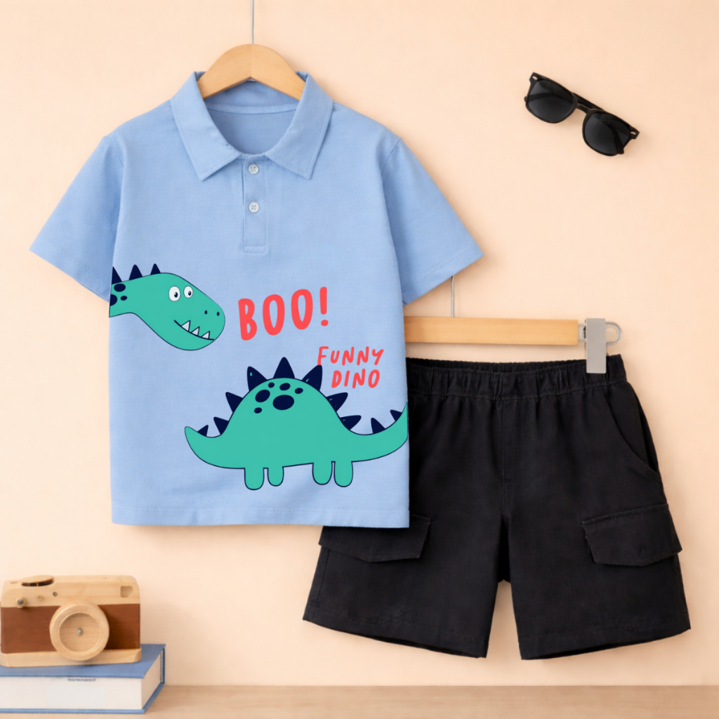 Set bộ Polo bé trai hình Khủng long Boo - Loza Kids BU626_thumbnail_4