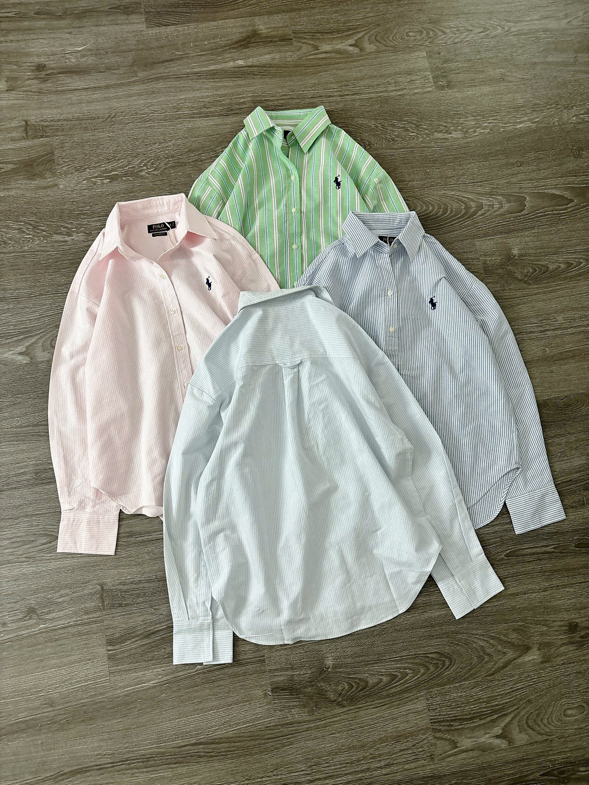 Áo sơ mi Po.lo - kẻ hồng