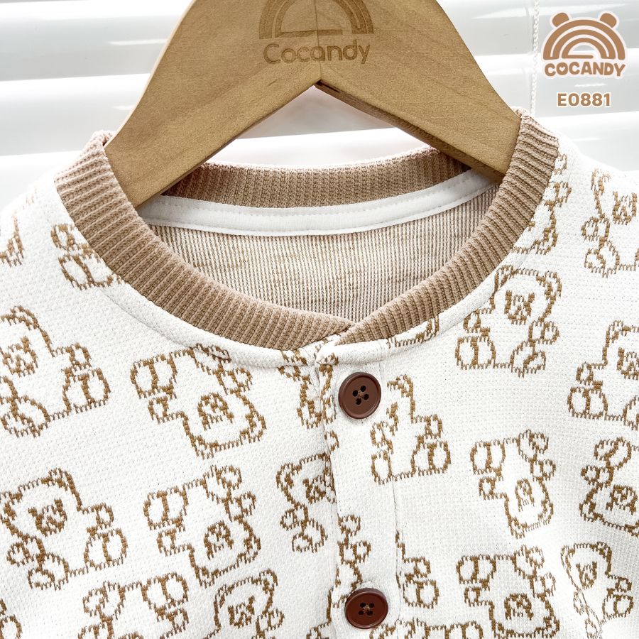 Áo cardigan BE họa tiết gấu nâu nhạt_thumbnail_6