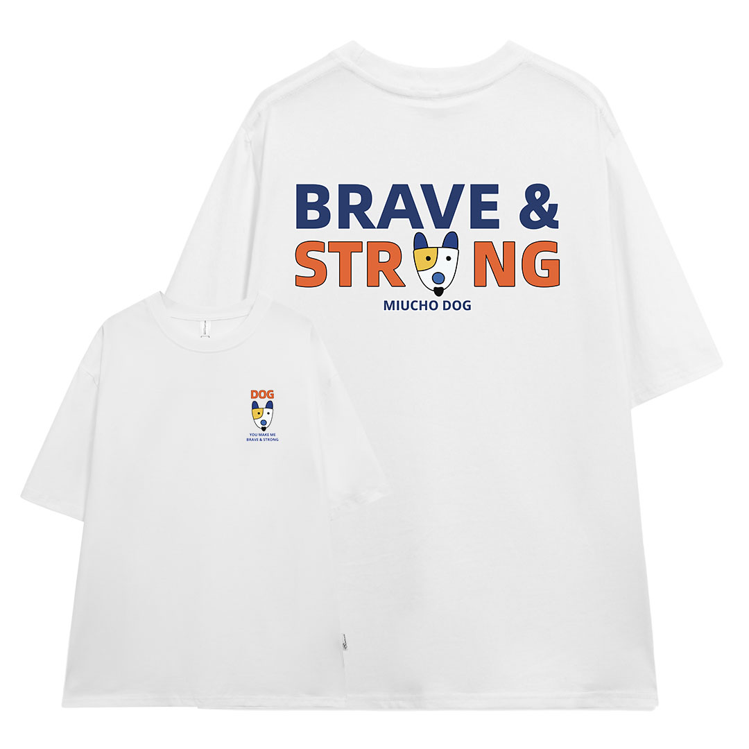 Áo thun nữ form rộng 12 con giáp tuổi Tuất (tuổi chó) ATD430 Miucho cotton cổ tròn in graphic_thumbnail_0