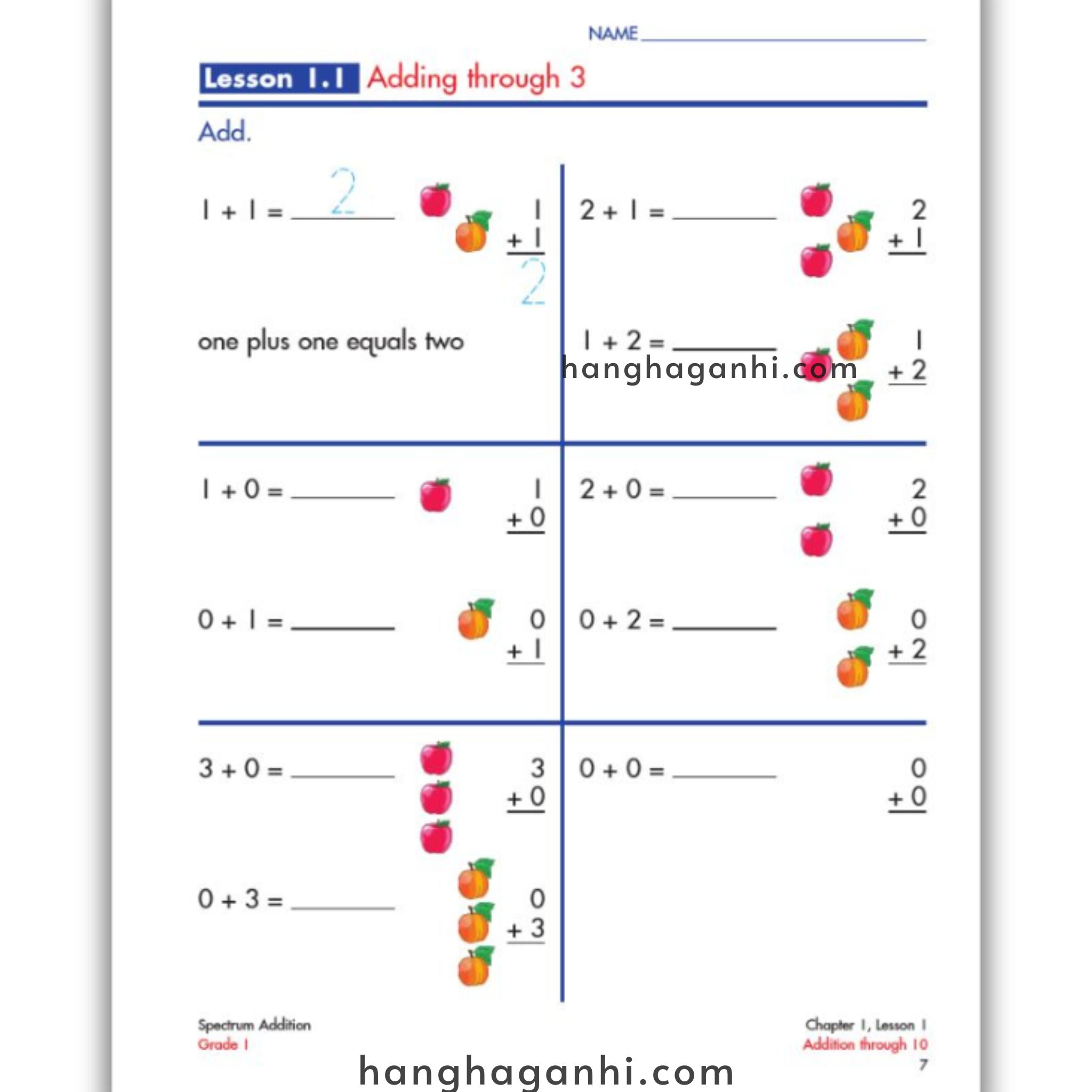 Sách Spectrum Addition Workbook Grade 1_thumbnail_3