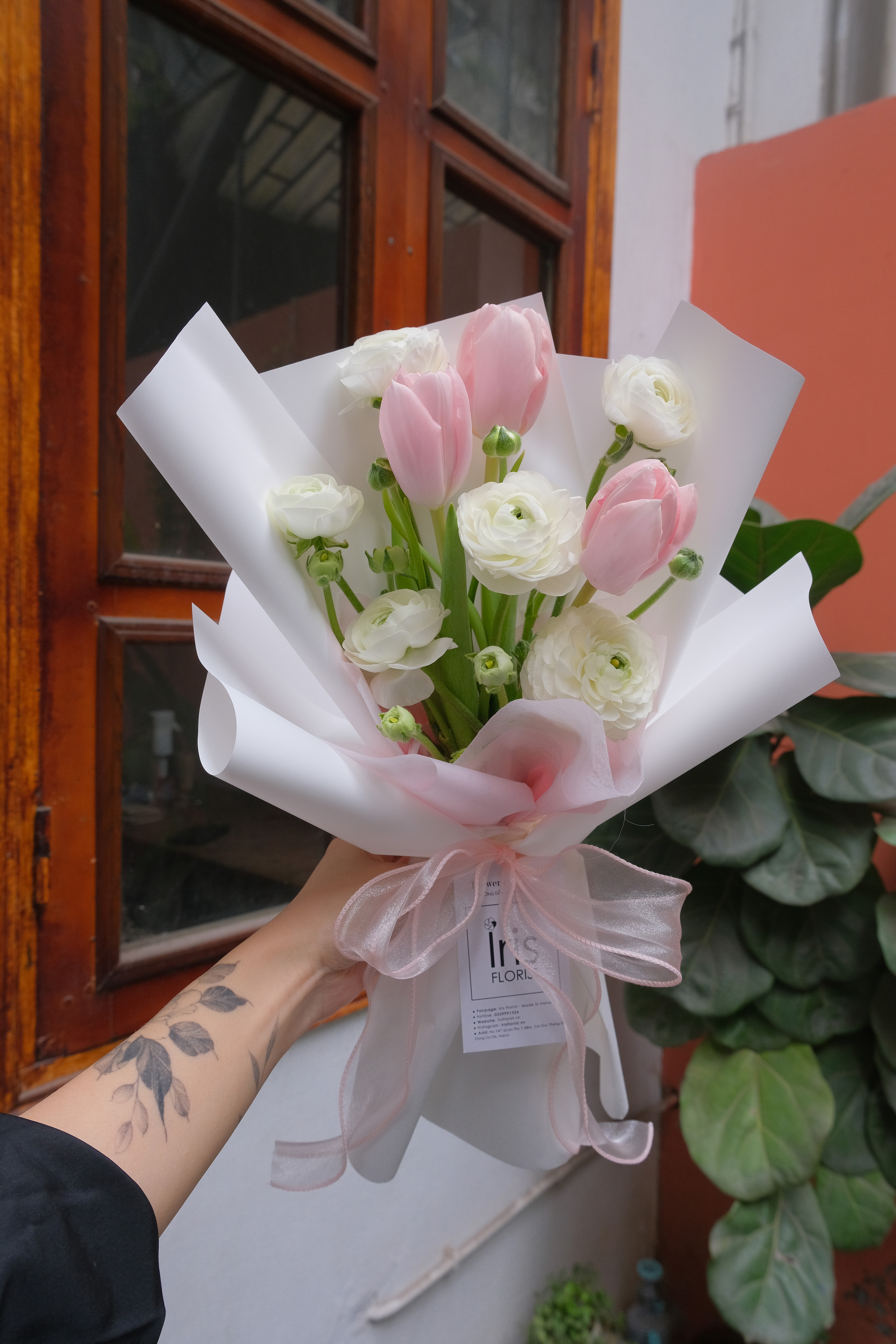 Bó hoa mao lương mix Tulip