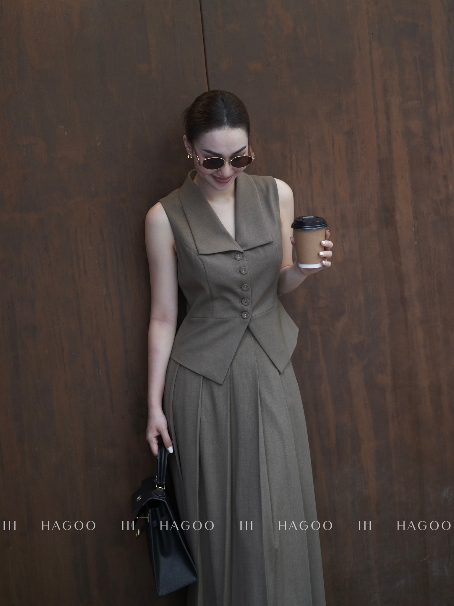 Áo Gile cổ cánh nhạn HAGOO_thumbnail_5