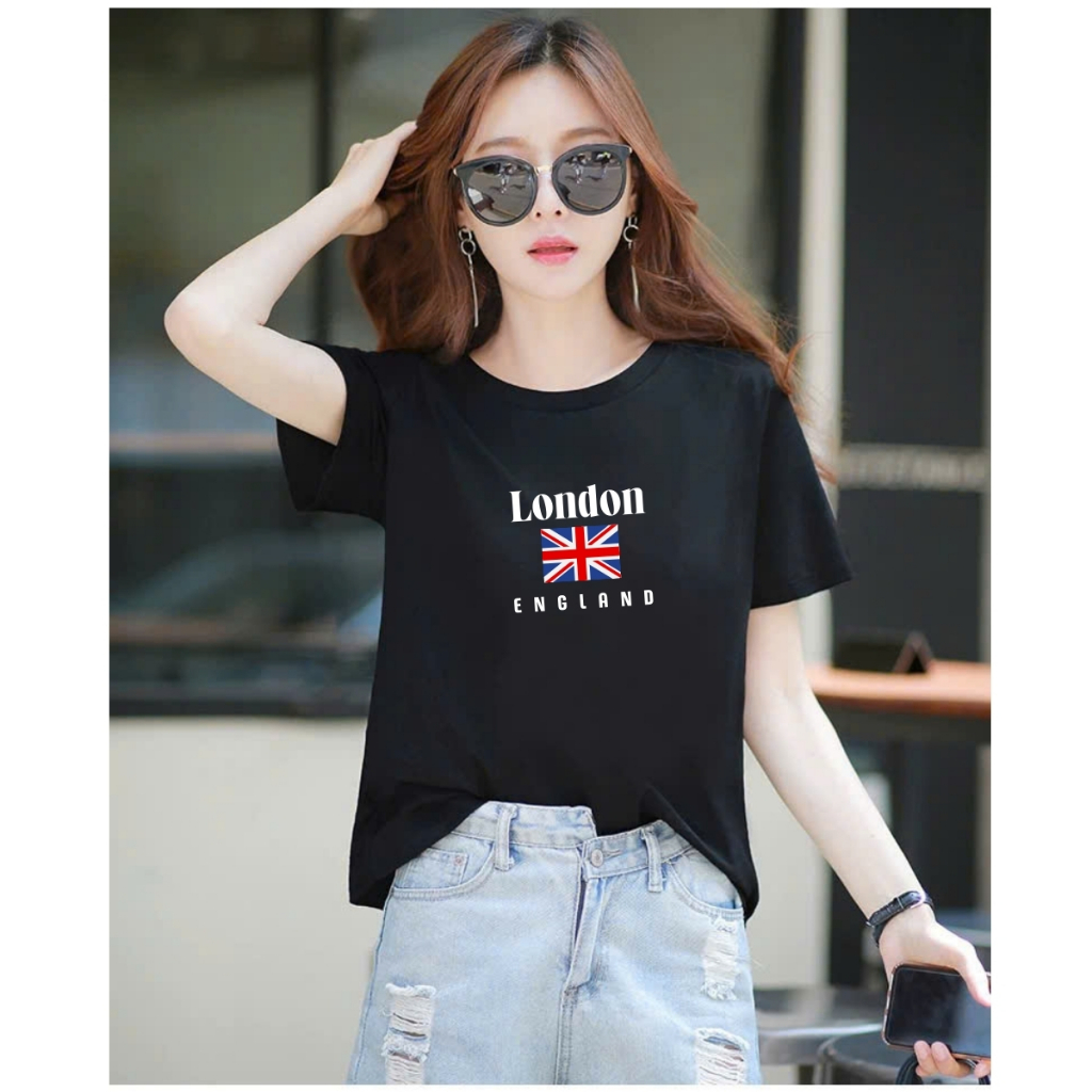 [Form Rộng] Áo phông nữ in chữ 'LONDON' - LOZA RT8203