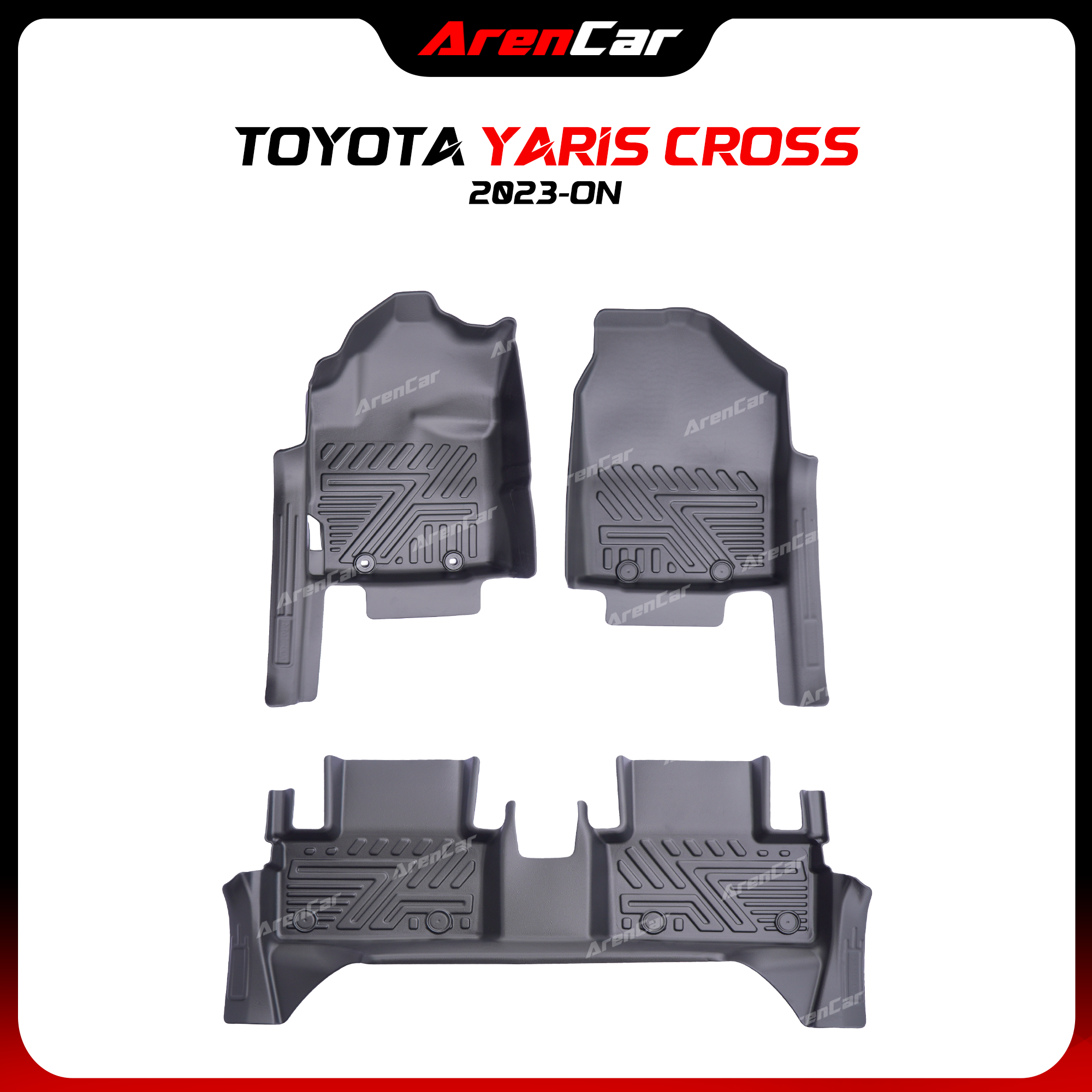 [Aren Car] Thảm Lót Sàn Ô Tô TPE Nhựa Đúc Toyota Yaris_thumbnail_9