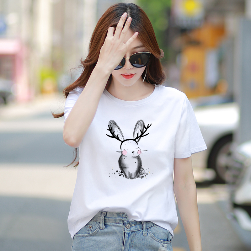 [Form Rộng] Áo thun nữ form rộng màu trắng in hình thời trang - LOZA G0037_thumbnail_7