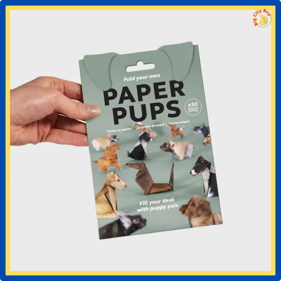 Bộ Giấy Gấp Hình Học 3D Gấp Giấy Mèo Chó - 50 Tờ Origami Sáng Tạo Không Màn Hình 312BG_thumbnail_1