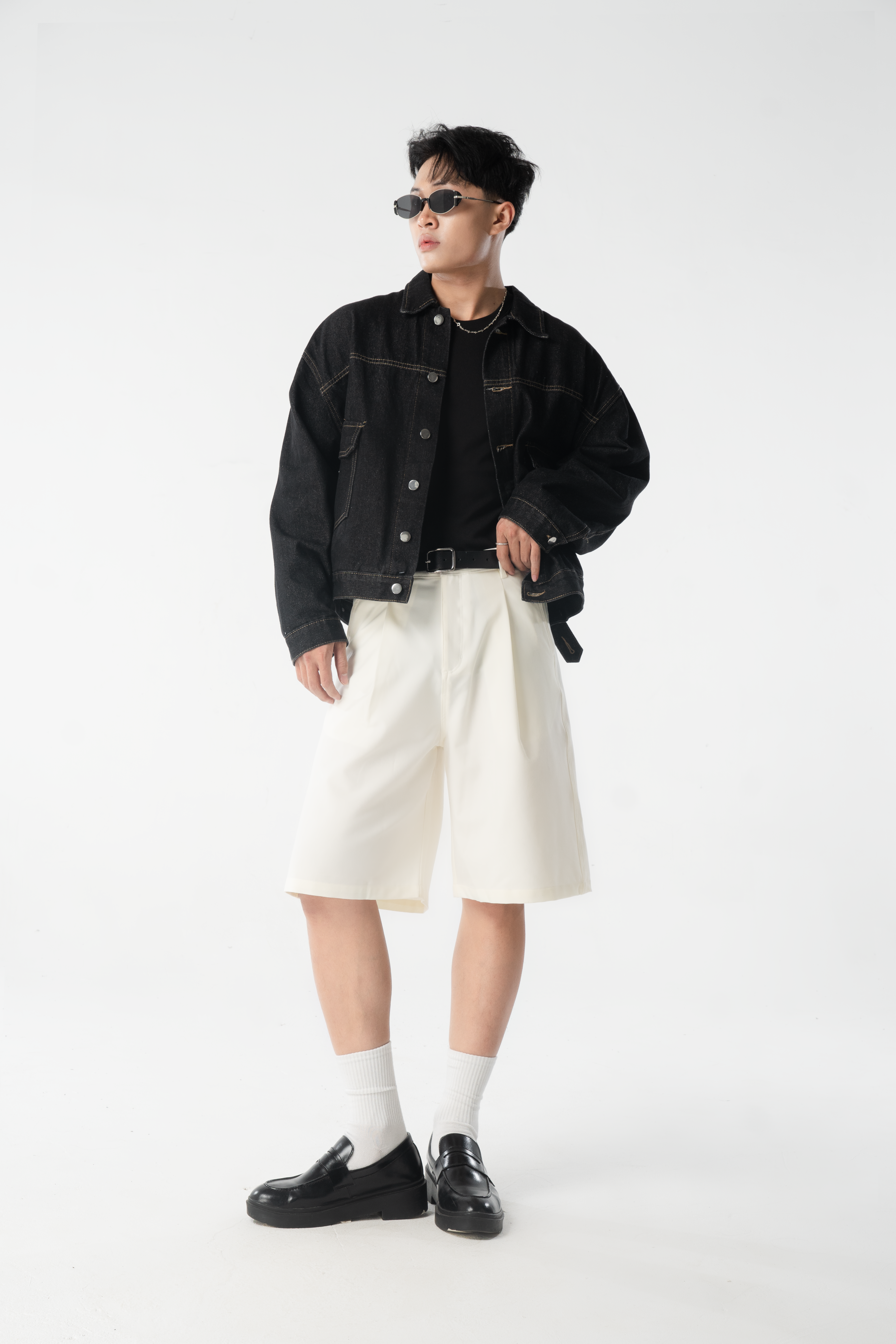 Quần short DYCE form lửng 2 màu, ống rộng thoải mái phù hợp cho cả nam và nữ_thumbnail_3