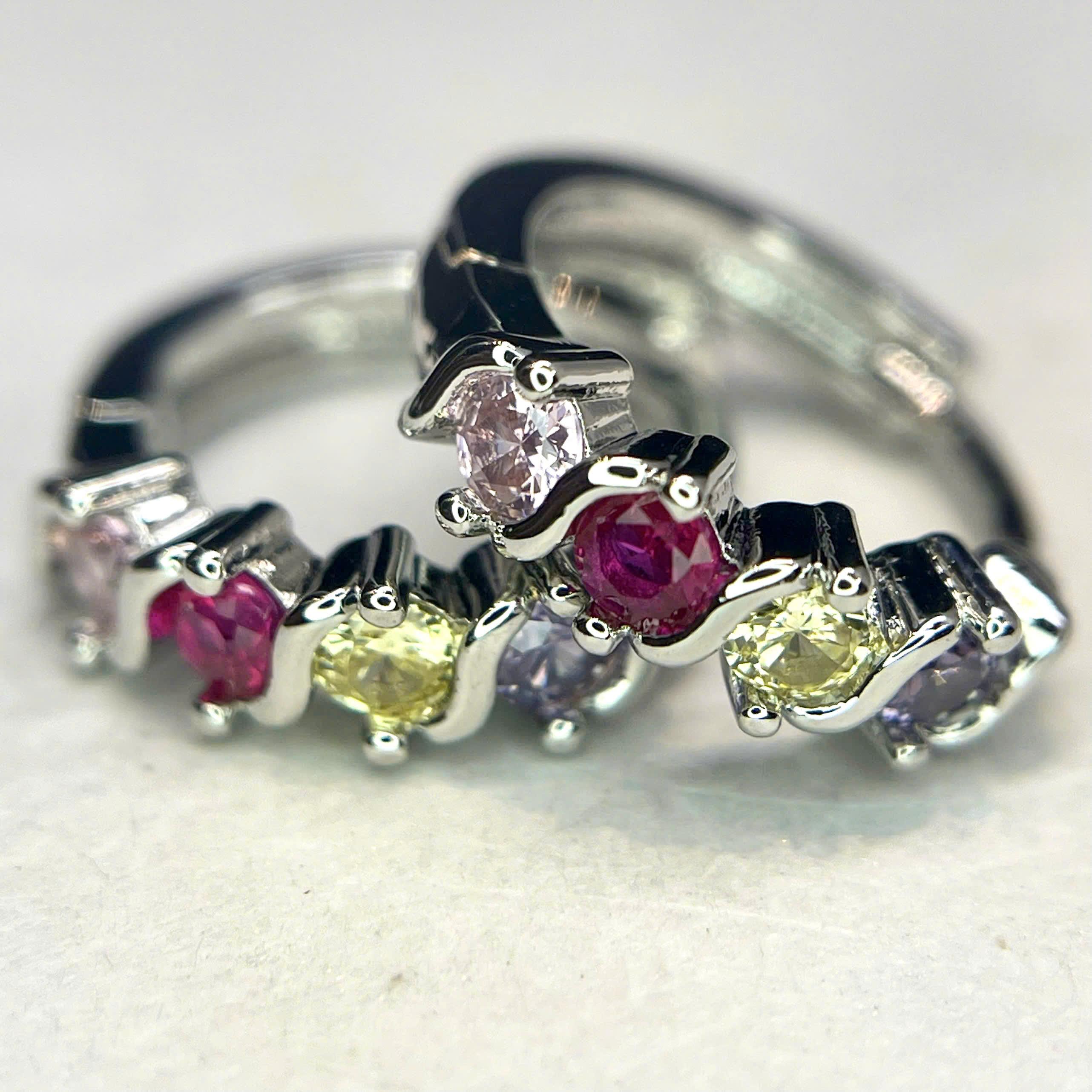 Khuyên vòng kiểu tứ sắc size 10