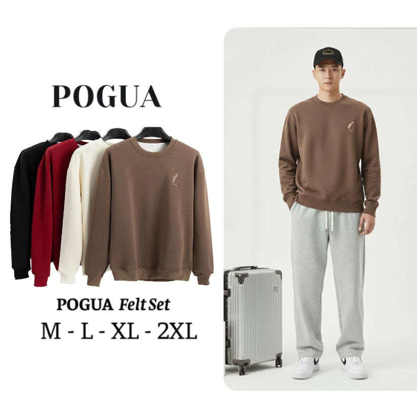 Áo Sweater Nam Nữ Nỉ Lông Nhung Thêu Lông Vũ Form Boxy Unisex,Dày Dặn Giữ Ấm Tốt