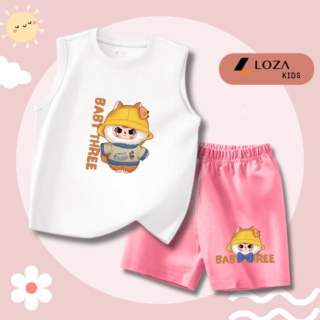 Bộ ba lỗ trẻ em in hình Baby Three - Loza Kids BL237_thumbnail_5