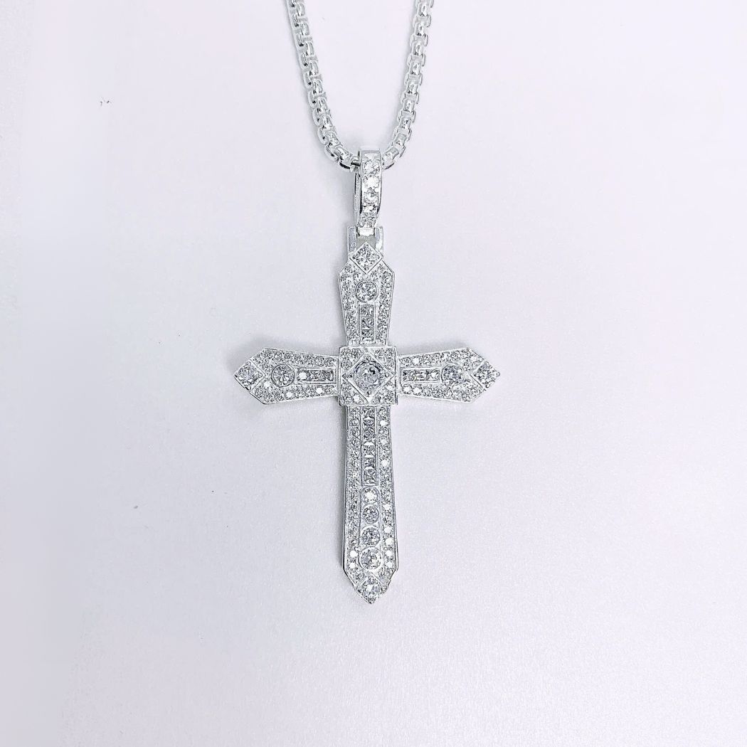 MN42 - Dây chuyền thánh giá dáng khiên nhọn (2c)