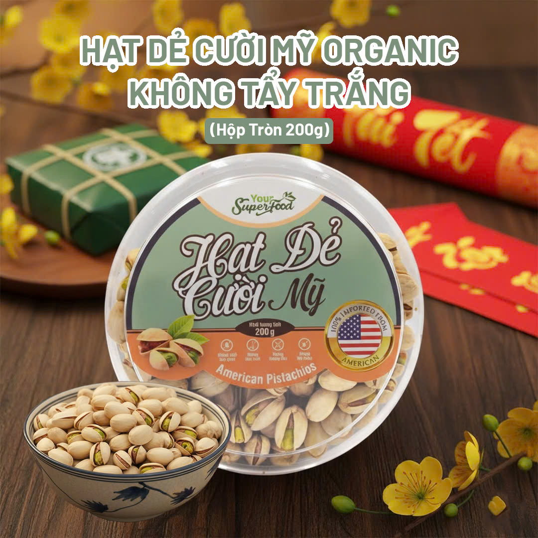 Hạt Dẻ Cười Mỹ Organic Không Tẩy Trắng