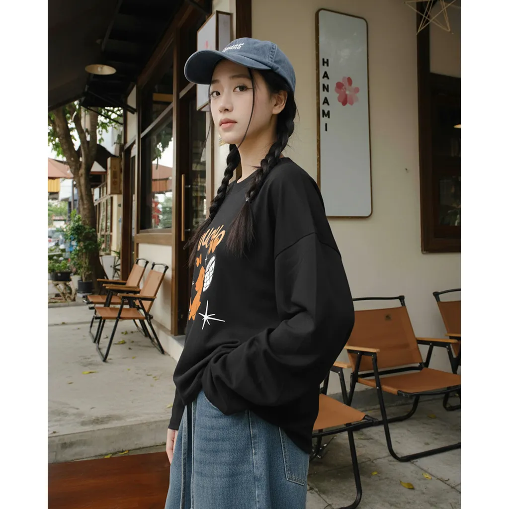 Áo thun boxy nam nữ Miucho chất vải mềm mại thoáng mát cún bắt bướm in mix 2834_thumbnail_8