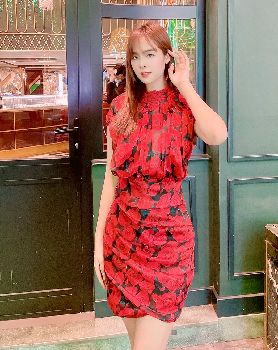 Đầm thiết kế body hoa hồng_thumbnail_2