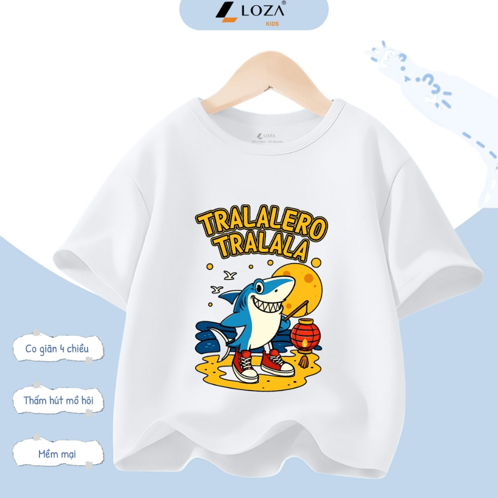 Áo thun Brainrot Tralalero Tralala cho bé trai từ 15-45kg - Áo phông trẻ em Loza Kids - AT3240_thumbnail_1