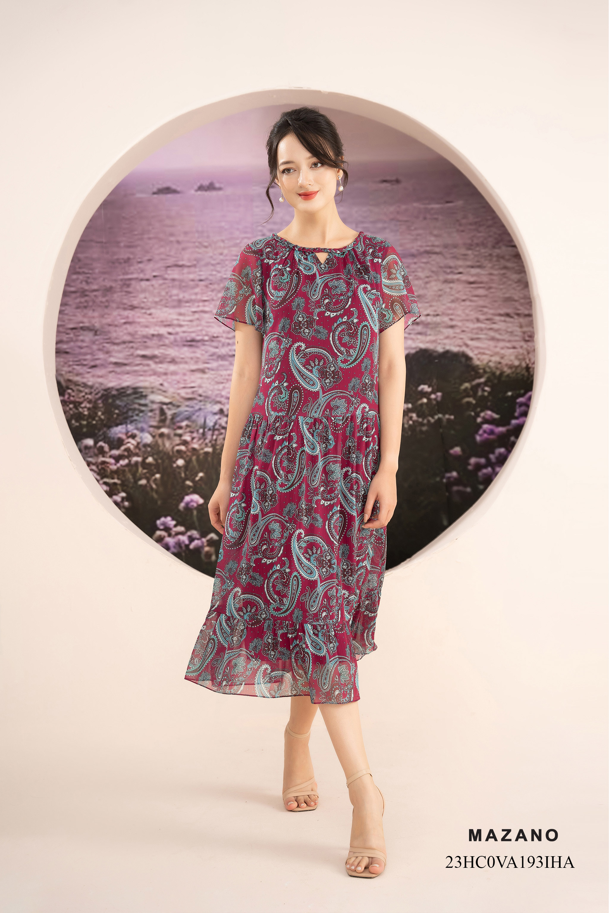 Đầm suông can bèo trang trí tết dây cổ_thumbnail_1