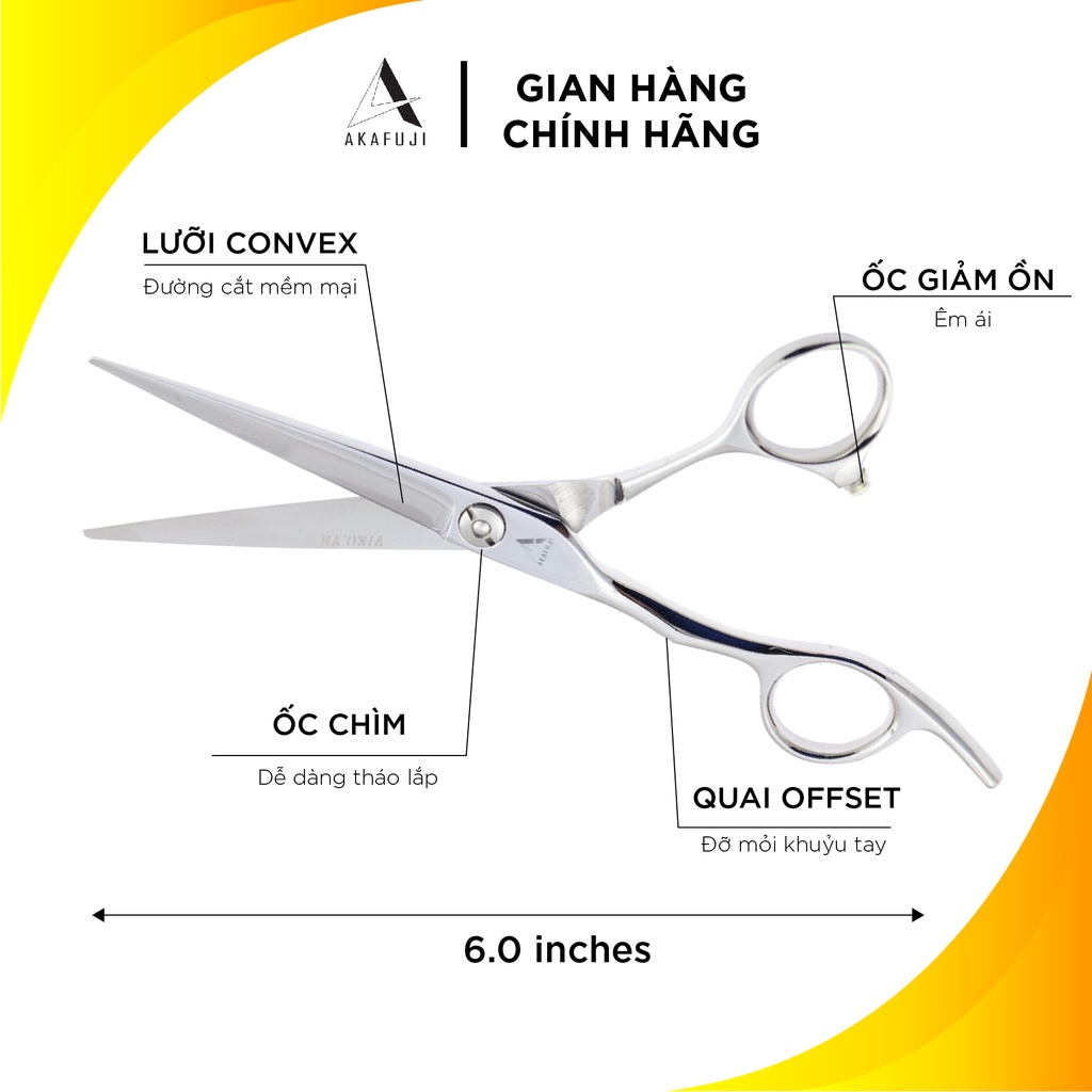 Kéo cắt tóc VIKO AKAFUJI LAC-603 (tay trái) - bảo hành 1 năm_thumbnail_10