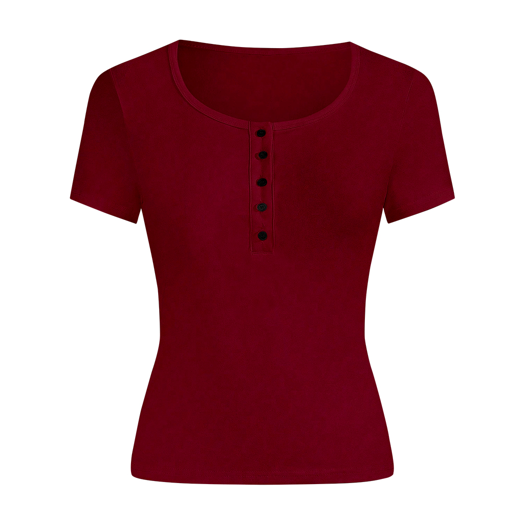 Áo thun trơn form ôm body cổ nút Beezy vải visco 4 chiều cao cấp thoáng mát_thumbnail_16