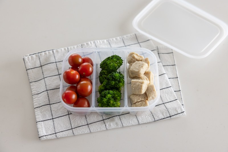 Hộp đựng thực phẩm 3 ngăn dáng cao 820ml Nakaya J000182_thumbnail_5