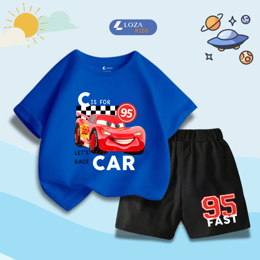 Bộ đồ bé trai in hình Ô tô - Loza SB313_thumbnail_3