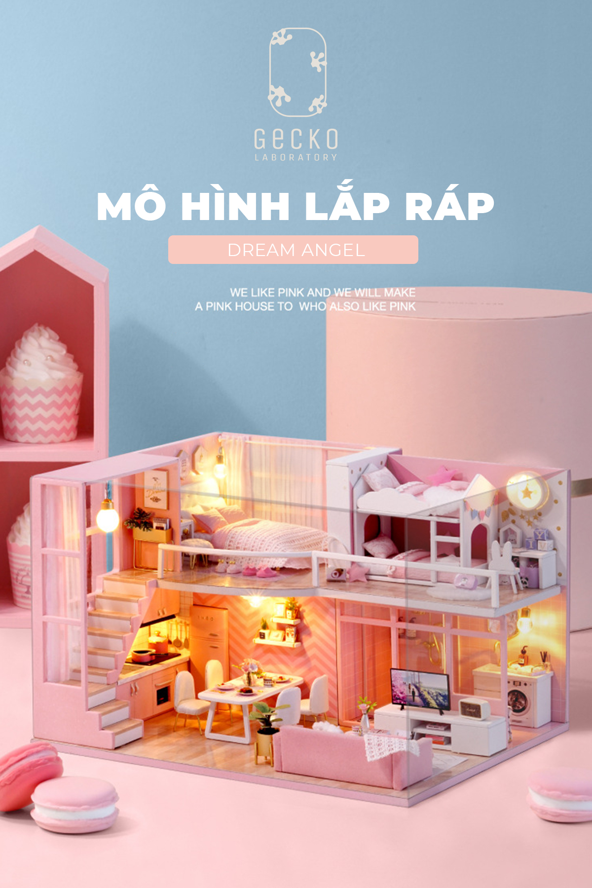 Mô hình lắp ghép Pink Home_thumbnail_3