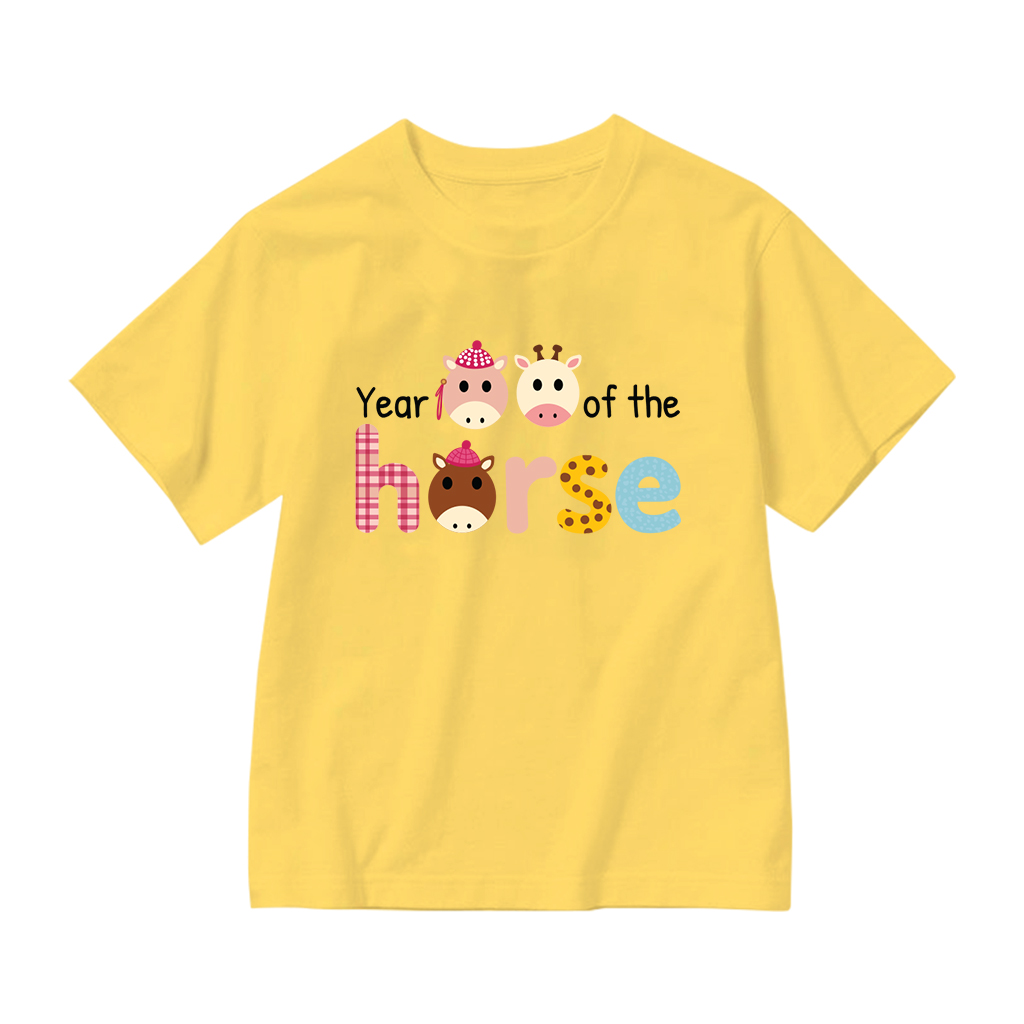Áo thun bé gái Kado vải cotton thoáng mát mềm mại cổ tròn in chữ phối màu 2956_thumbnail_0