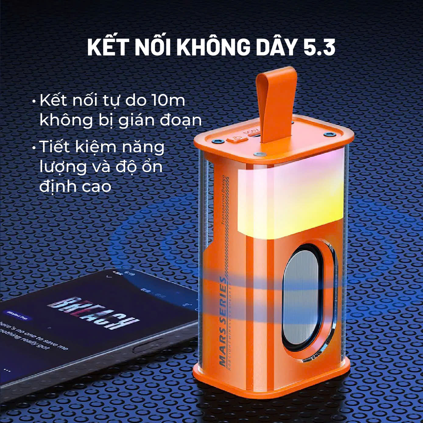 Loa Bluetooth Recci - RSK-W30-BLACK & ORANGE_thumbnail_4