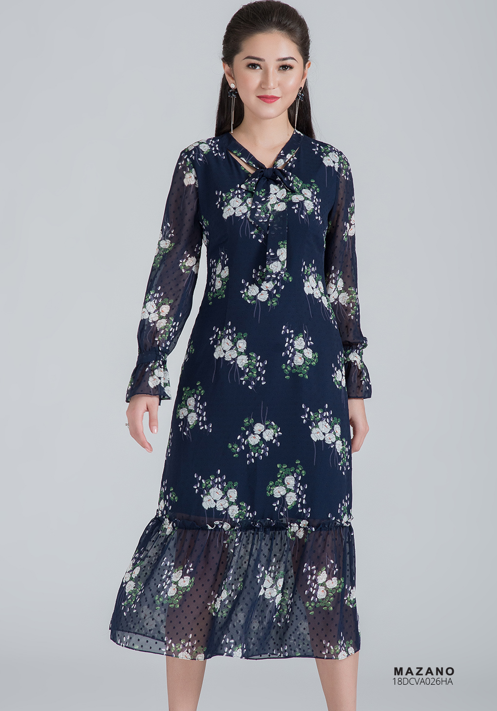 Váy hoa xanh thắt nơ_thumbnail_3