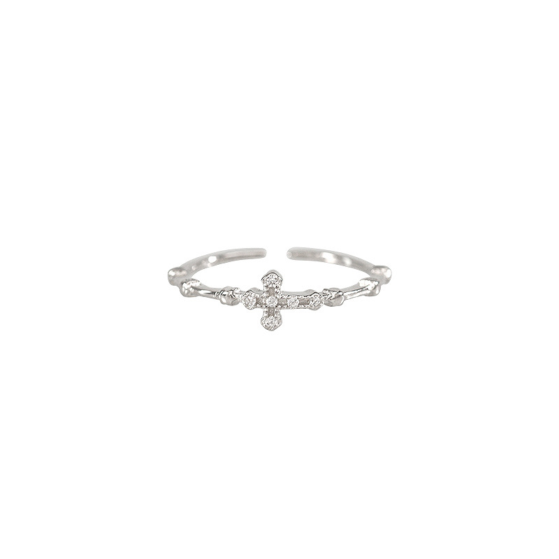 Nhẫn bạc nữ Thánh Giá đính đá tùy chỉnh size chuẩn bạc S925 thời trang sang trọng nữ tính NB01_thumbnail_5