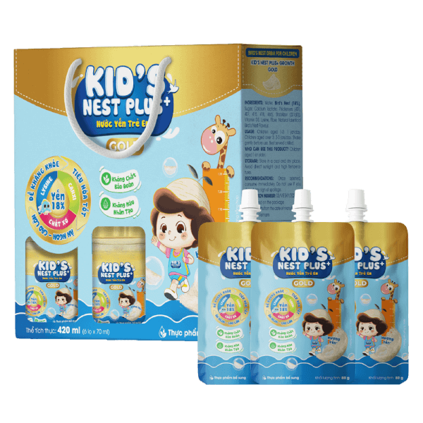 LO   NUOC YEN  KIDNESTPLUS  70ML 1X48 Y18% Growth Gold Hương  Yến (Vani)