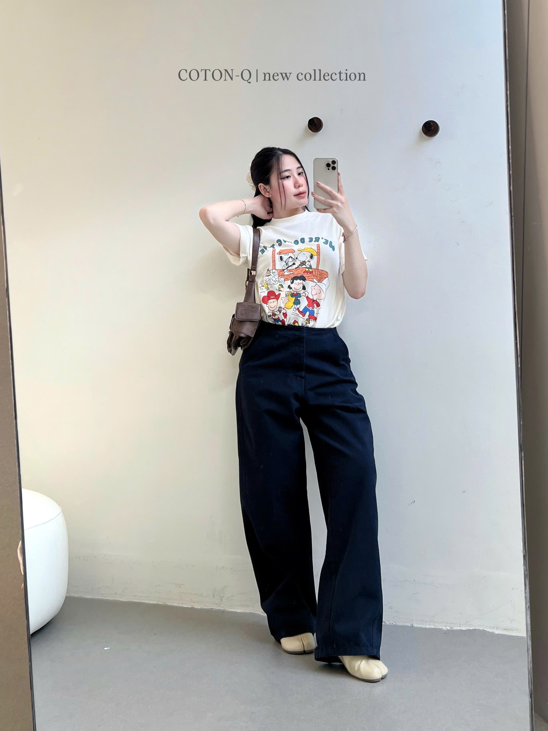 Quần baggy cạp liền ( XANH ĐEN )_thumbnail_10