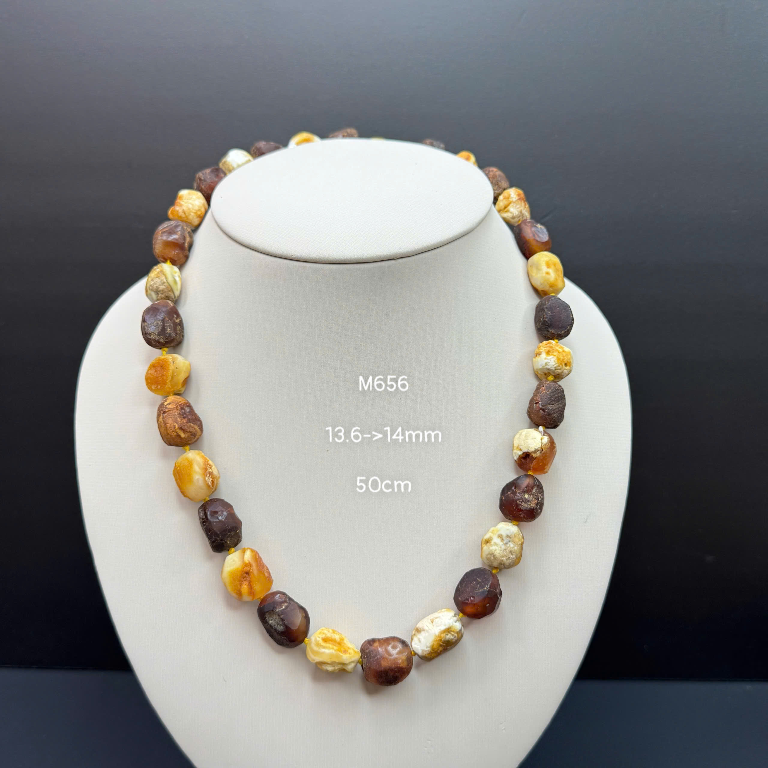 Vòng Cổ Huyết Mix Bạch Thô - M656