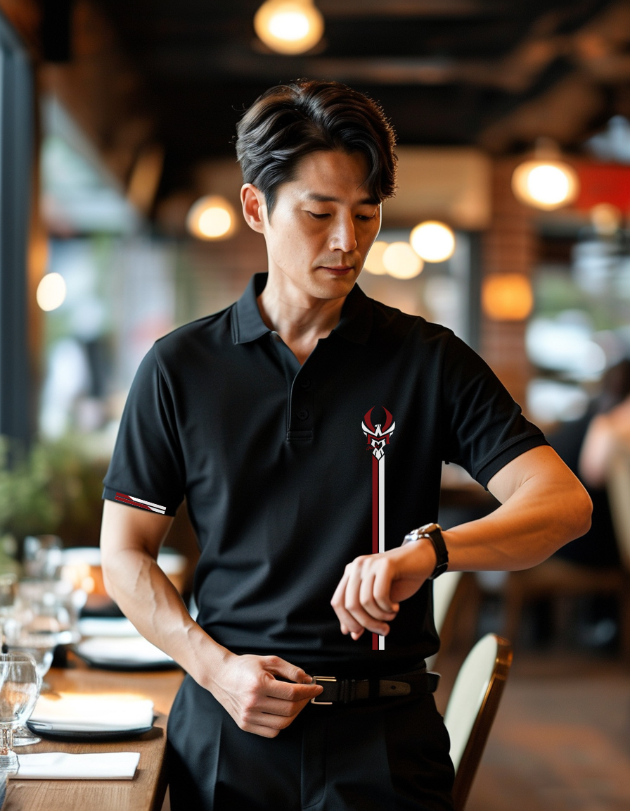 Áo polo nam form vừa 1866 Miucho Iconic vải cá sấu đứng form thoáng mát in artwork_thumbnail_4