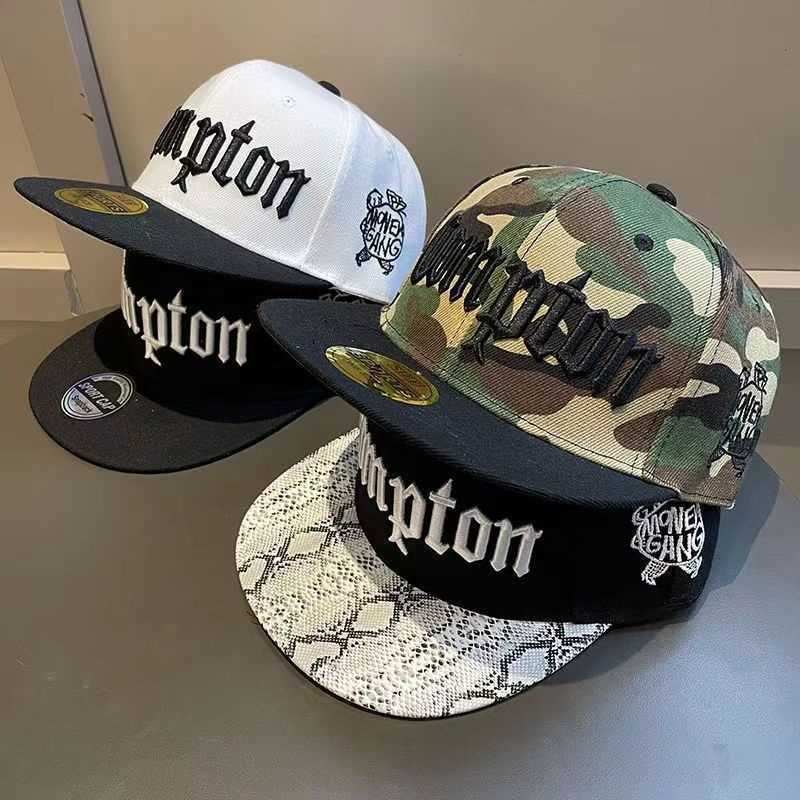 Mũ Snapback Hiphop Compton thêu nổi HZ2519