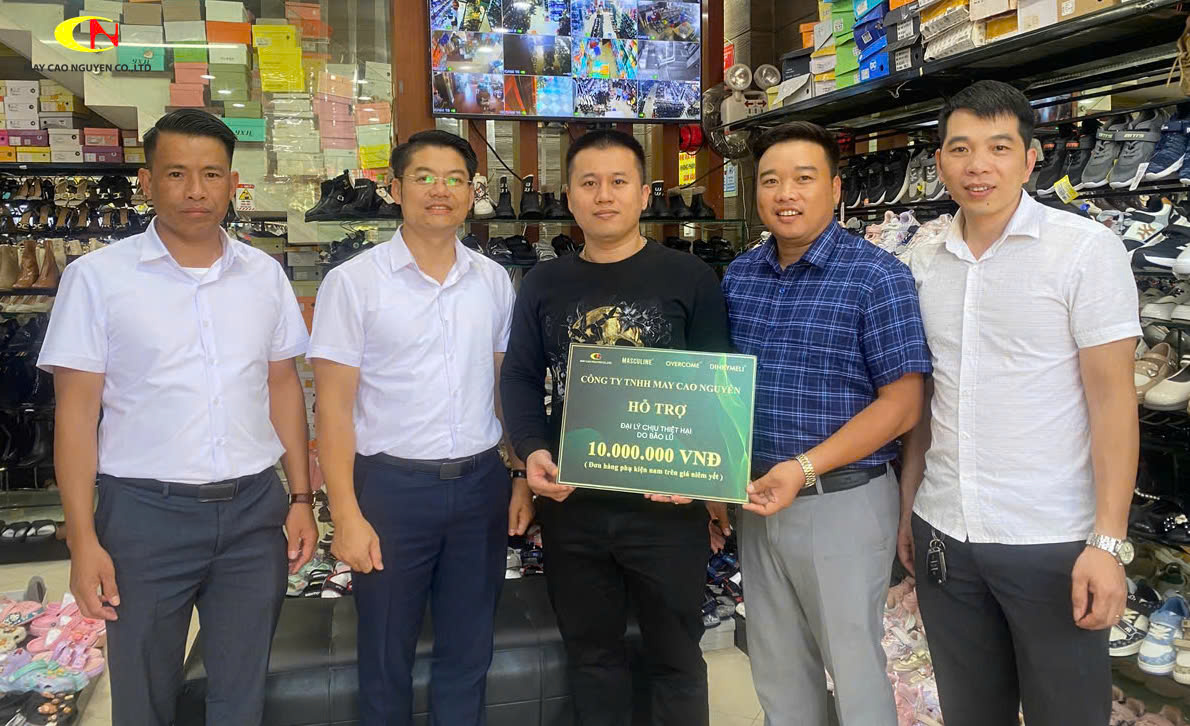MAY CAO NGUYỄN – ĐỒNG HÀNH CÙNG NHÀ PHÂN PHỐI, ĐẠI LÝ CHỊU THIỆT HẠI DO BÃO LŨ