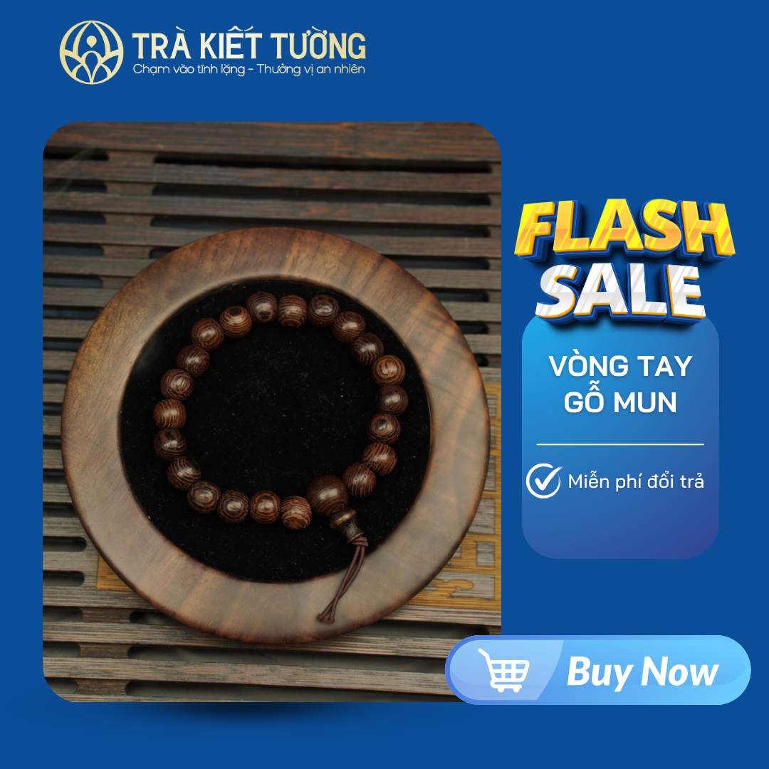 VÒNG TAY GỖ MUN 6LI