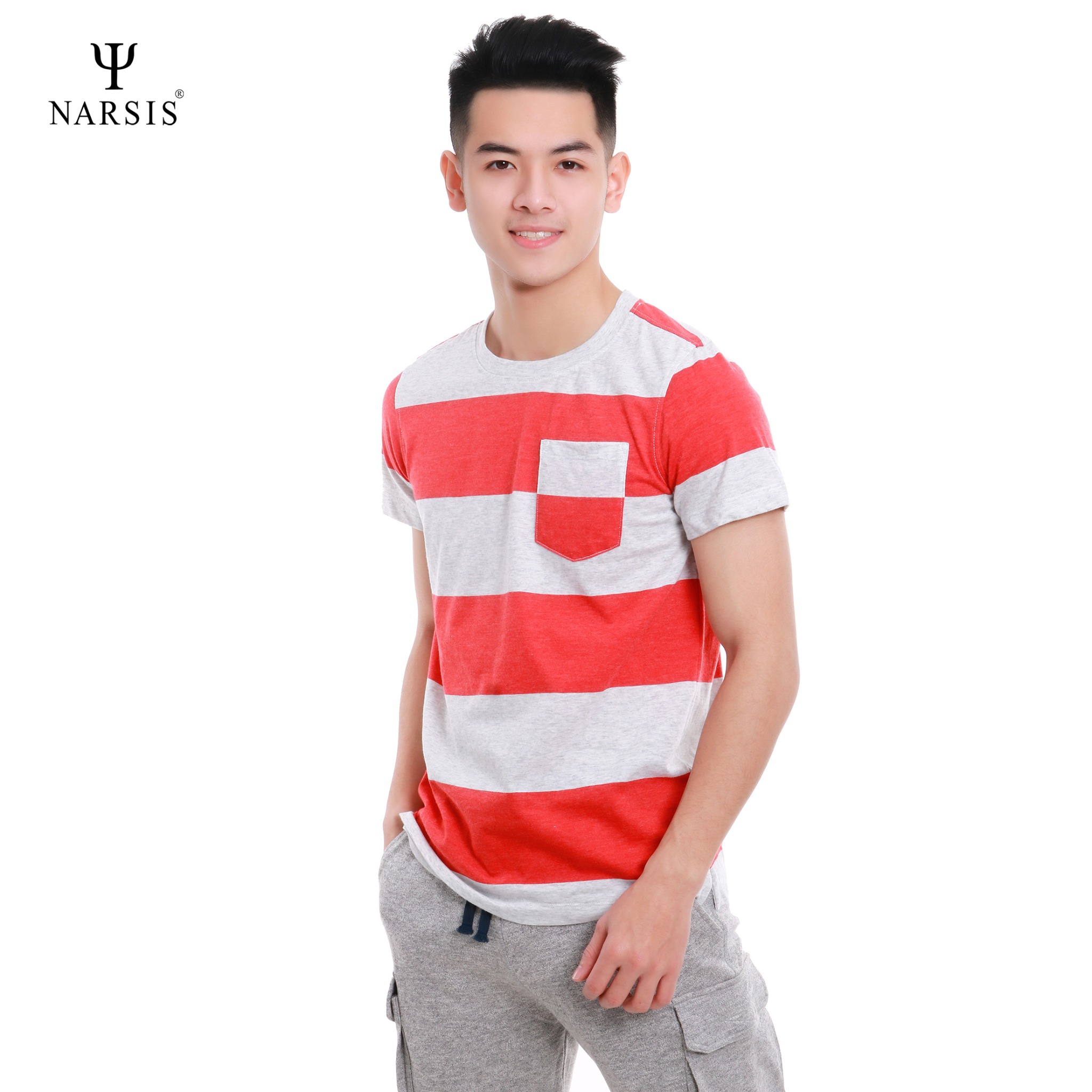 ÁO PHÔNG NAM D8084 NARSIS CHẤT LIỆU THOÁNG MÁT, DỄ CHỊU, THOẢI MÁI CẢ NGÀY, DỄ VẬN ĐỘNG