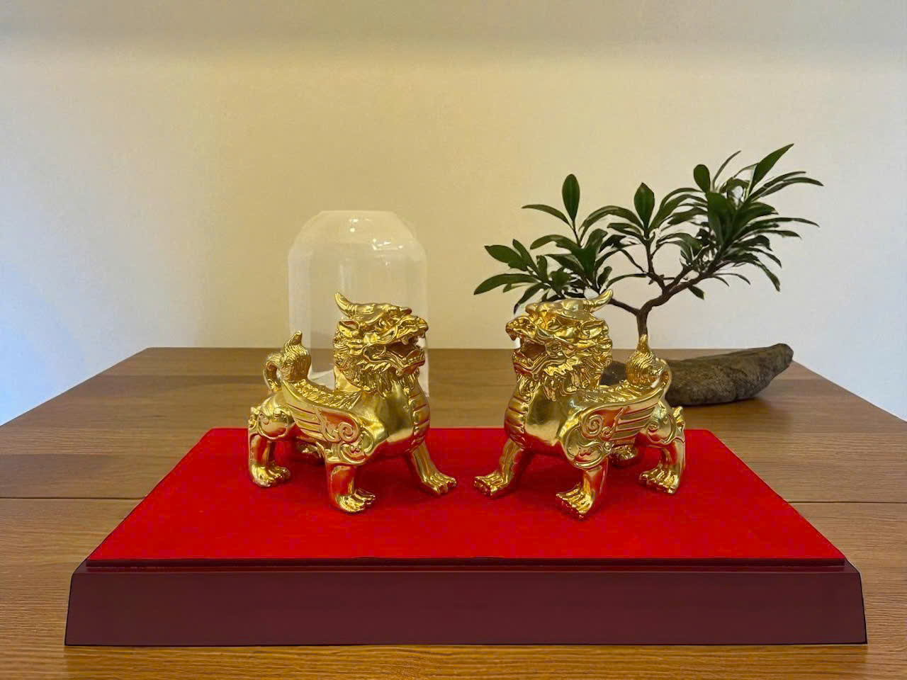 Tượng tỳ hưu cánh tiên dát vàng 9999_thumbnail_1